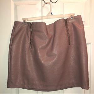 Pleather Skirt